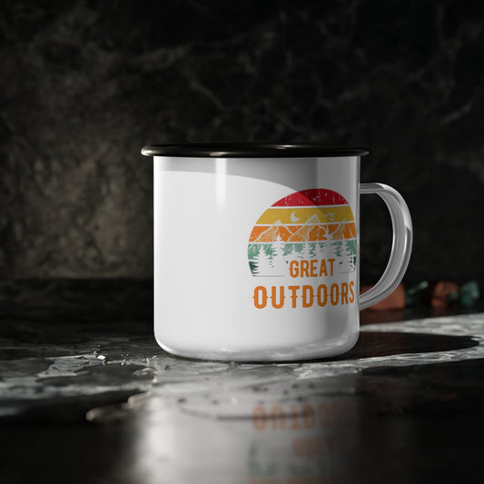 Great Outdoors - 12oz Enamel Camping Mug