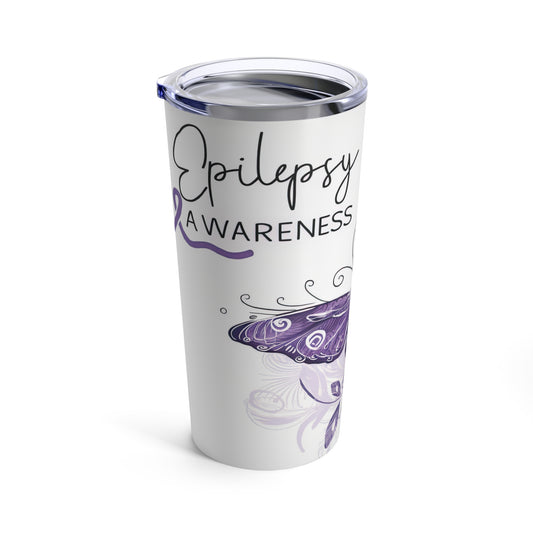 Epilepsy Awareness Tumbler, Insulated 20oz Tumbler, Purple, Seizure Awareness Disorder, Epilepsy, Epilepsy Tumbler, Seizure Disorder Tumbler