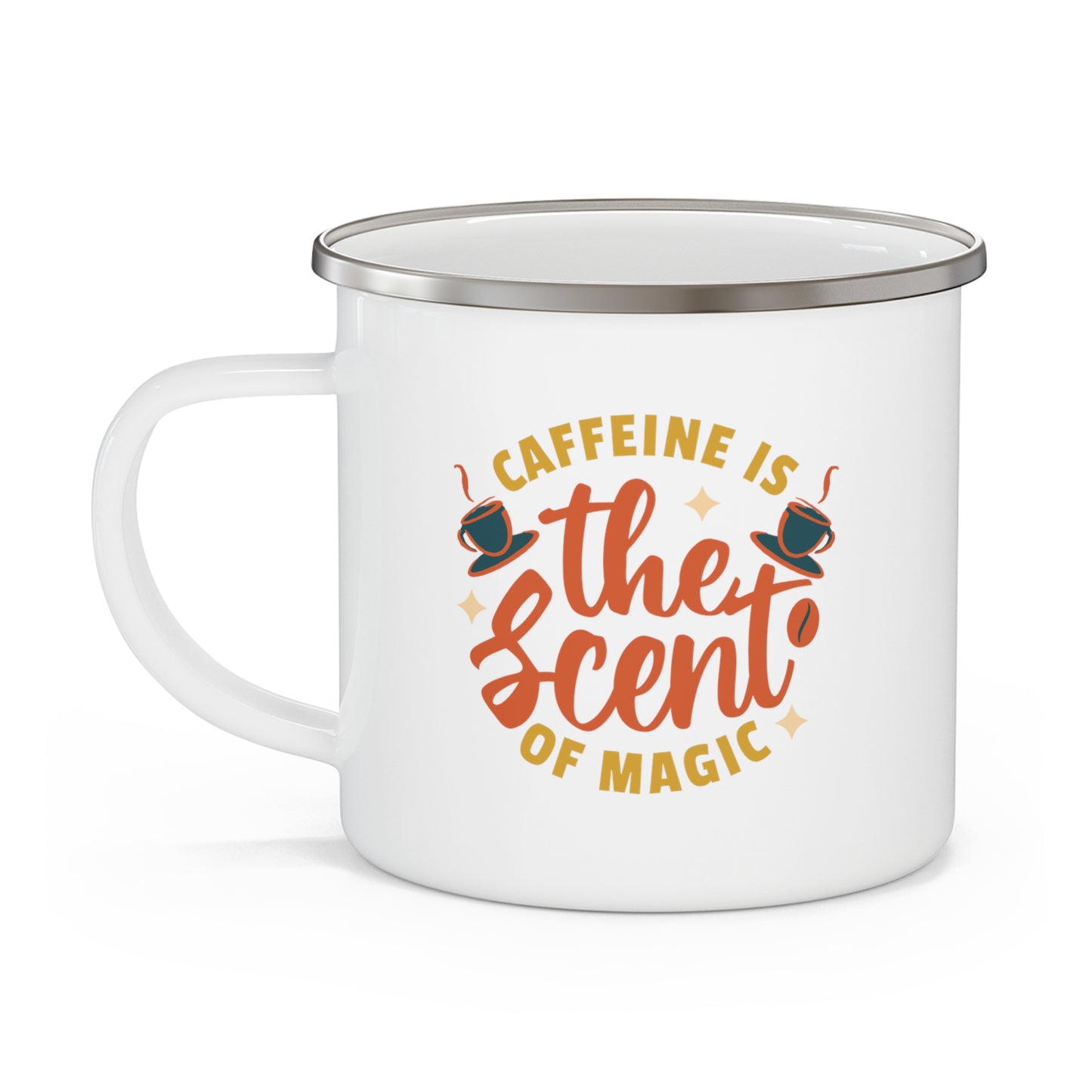 Caffeine Is The Scent of Magic - Enamel 12 oz Mug