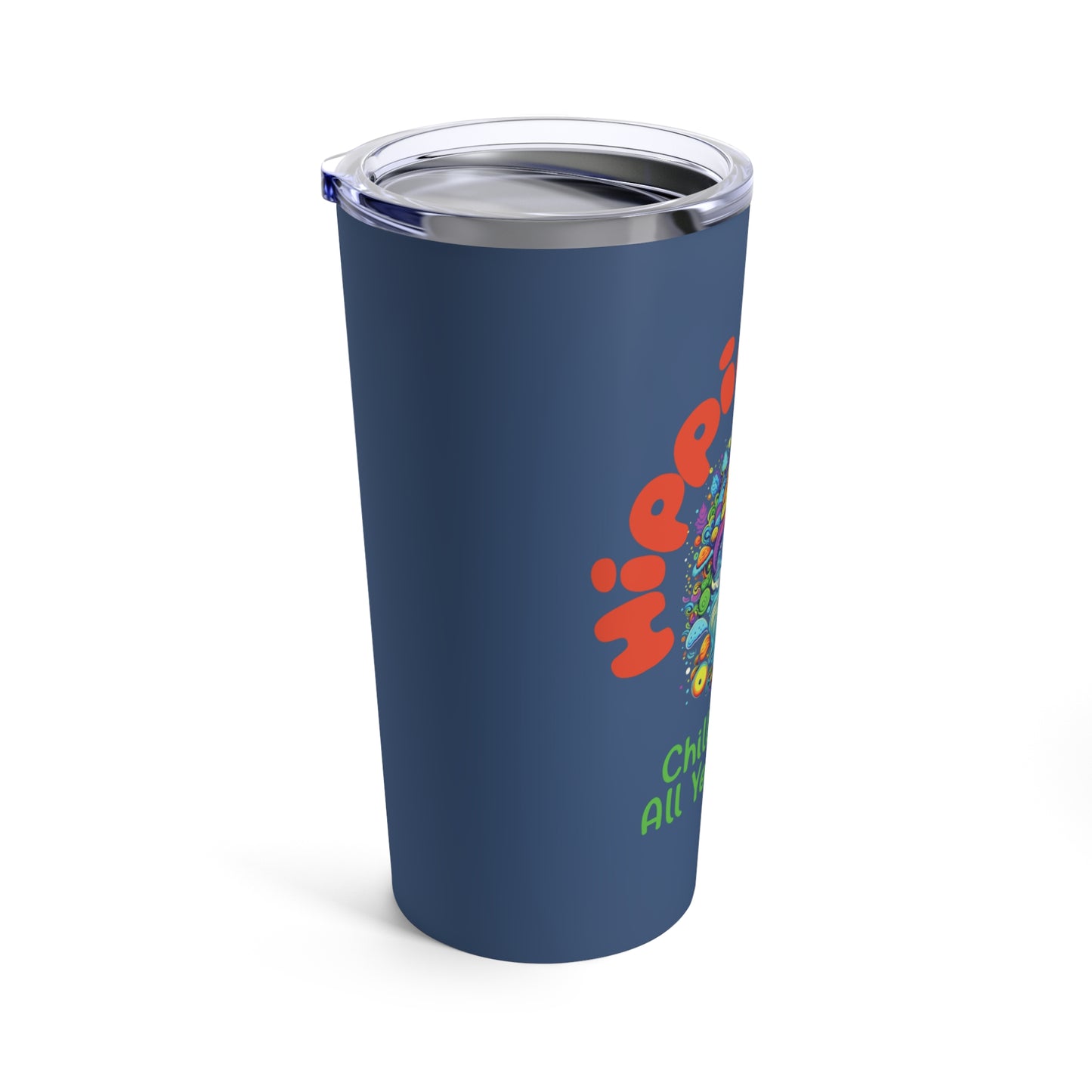 Hippie Claus - Insulated 20 oz.  Travel Mug - Blue