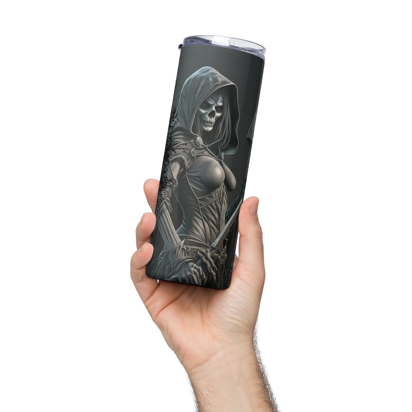 Female Grim Reaper - Stainless Steel 20oz Skinny Tumbler