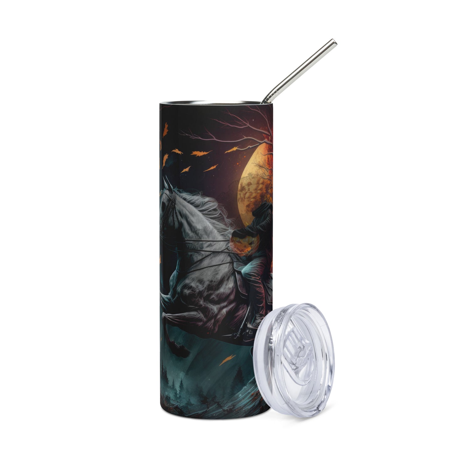 Headless Horseman - Halloween - Stainless Steel 20oz. Skinny Tumbler